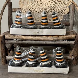VINTAGE GiftCraft WITCH HAT TEALIGHT CANDLES IN ORIGINAL PACKAGING